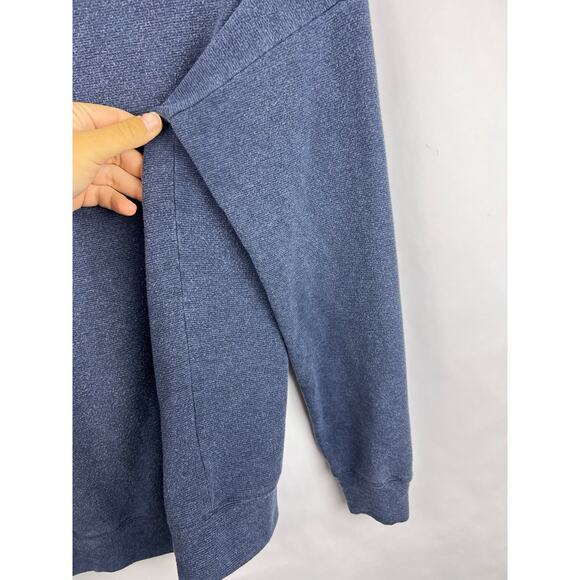 Athleta Sweatshirt Blue TENCEL Cotton Modal Spandex Pullover Relaxed Fit Cozy - Picture 8 of 11